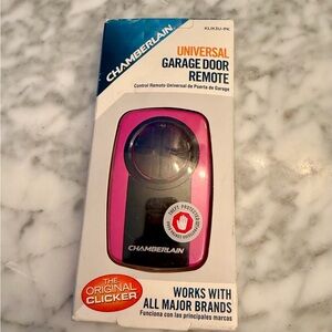 Garage Door Opener 2-Button Remote Black Pink for Universal Chamberlain KLIK3U